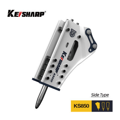 KS850 কংক্রিট হাইড্রোলিক ব্রেকার মেশিন 230 মিমি চিয়েল ব্যাসার্ধ