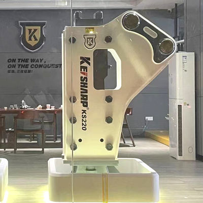 কেএস 220 সাইড টাইপ হাইড্রোলিক ব্রেকার 140 মিমি চিলসাল ব্যাসার্ধ 400-550bpm 20-27 টন এক্সক্যাভারের জন্য