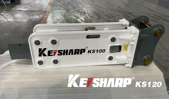 KS120 টপ টাইপ 85mm Chisel হাইড্রোলিক ব্রেকার 13 টন Excavator জন্য