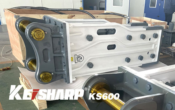 KS600 টপ টাইপ হাইড্রোলিক ব্রেকার 205mm Chisel ব্যাসার্ধ 55-65 টন Excavator জন্য