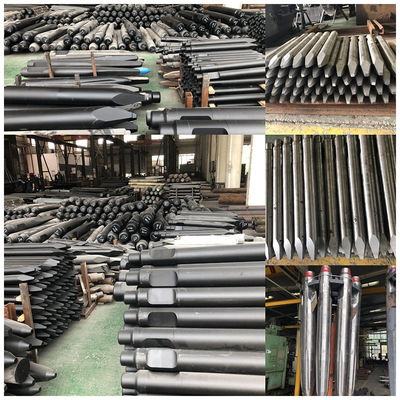 45-55 টন Excavator Rock Breaker Chisel K190 কংক্রিট Breaker Chisel ড্রিল রড পিন পিন Chisel