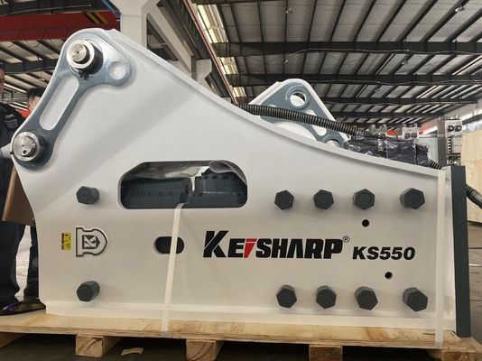KS850 230 মিমি চিজেল টেকসই রক ব্রেকার হাইড্রোলিক হ্যামার নির্মাণের জন্য 50-65 টন