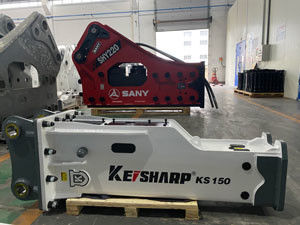 KS150 150-170 বার হাইড্রোলিক ব্রেকার 100mm Chisel সঙ্গে