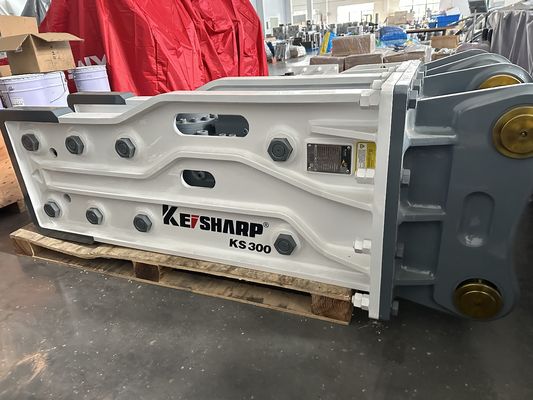 KS300 টপ টাইপ হাইড্রোলিক ব্রেকার 190mm Chisel ব্যাসার্ধ জন্য 130-190L / মিনিট