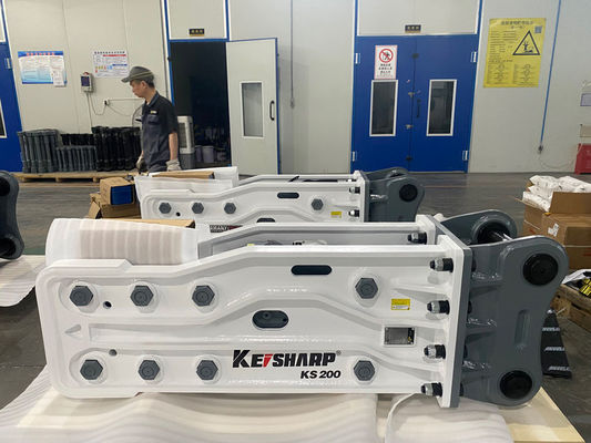 কেএস২০০ টপ টাইপ হাইড্রোলিক ব্রেকার ১৮-২২ টন এক্সক্যাভেটরের জন্য ১৩৫ মিমি চিয়েল ব্যাসার্ধ