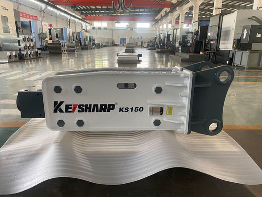 কেএস১৫০ এক্সক্যাভেটর হাইড্রোলিক রক ব্রেকার মেশিন টপ টাইপ ১০০ মিমি চিলের ব্যাসার্ধ